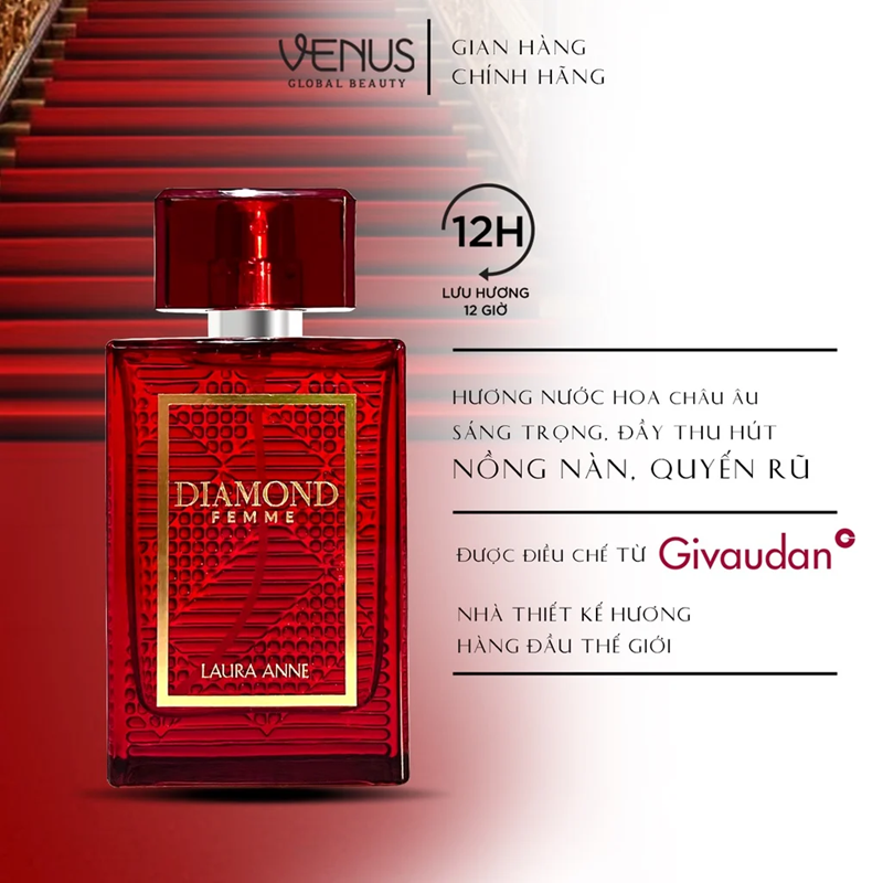 NƯỚC HOA NỮ DIAMOND FEMME RUBY RED 45ML