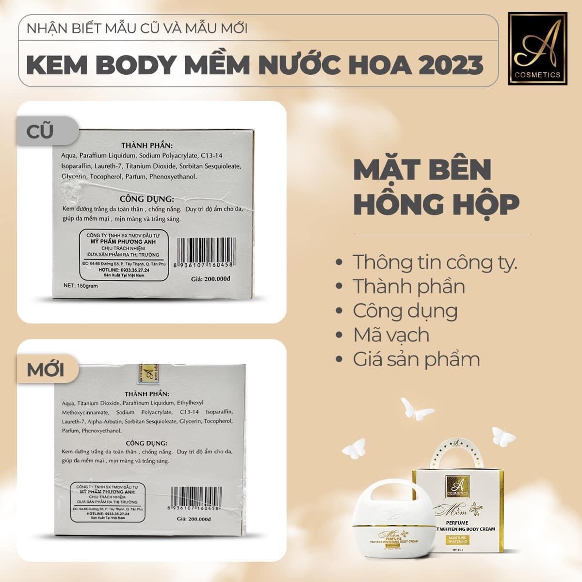 Kem body mềm chính hãng 2023