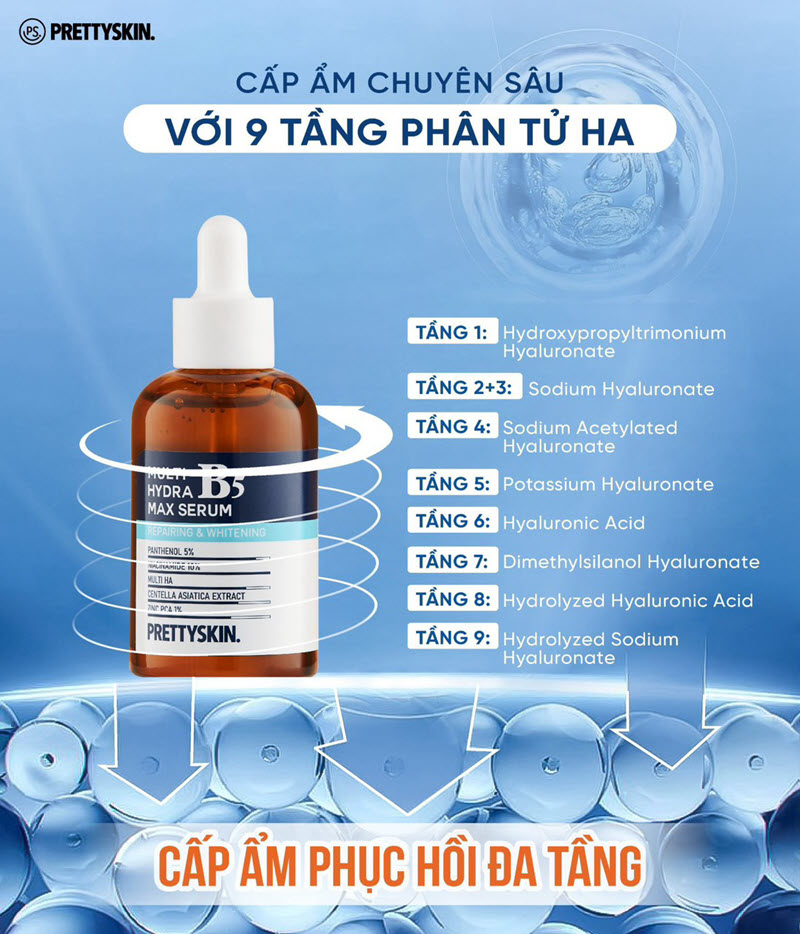 Tinh chất Phục hồi da B5 multi hydra B5 Max Serum