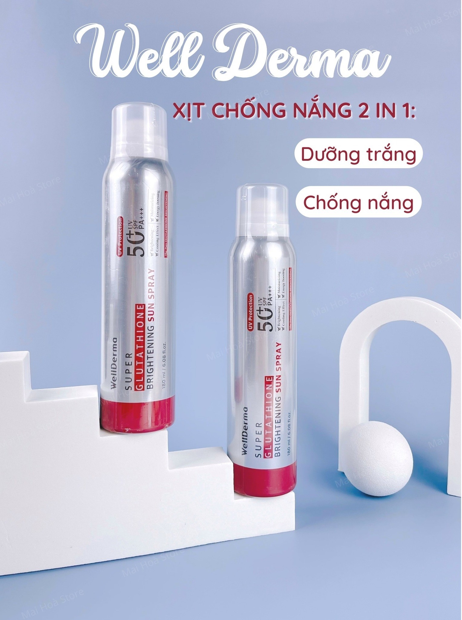 Xịt chống nắng WellDerma