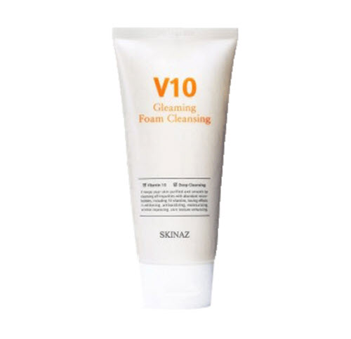 V10 Gleaming Foam Cleansing làm sạch da, tẩy trôi mọi lớp make-up