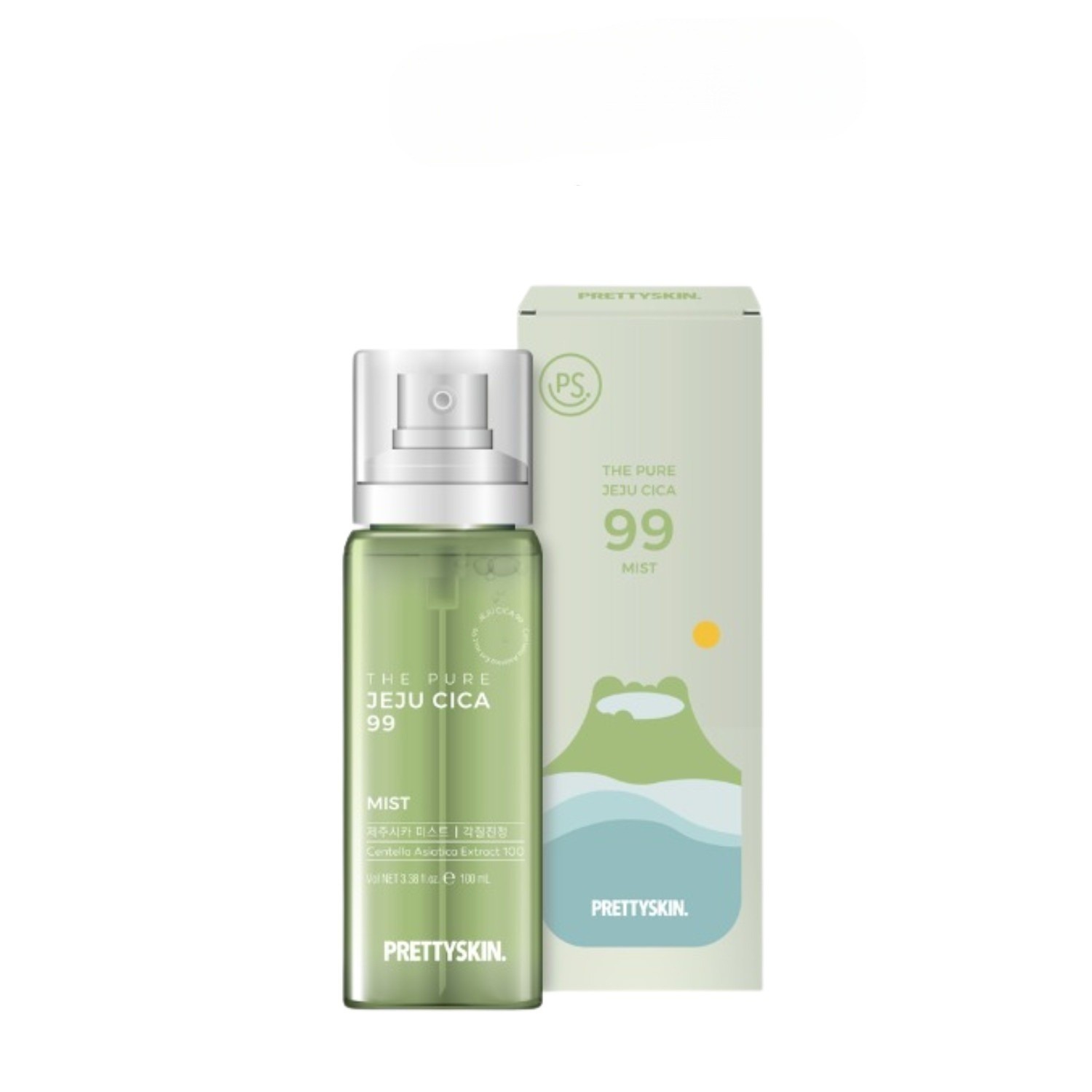 Xịt khoáng rau má the pure jeju cica 99 mist prettyskin 100ml