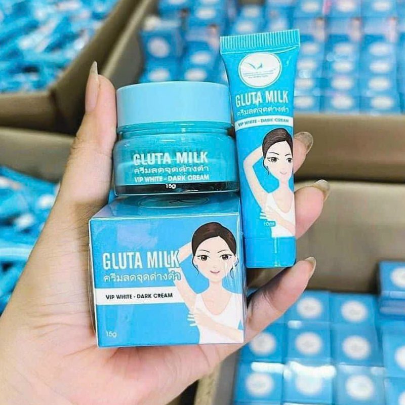 Kem Thâm Nách Gluta Milk Vip White 15G - Giảm Thâm Nách, Kiềm Mô Hôi